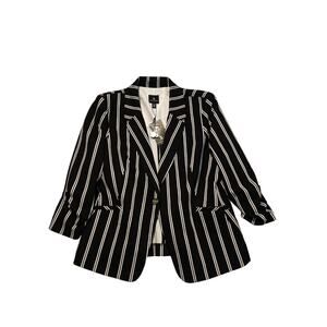 Jules & Leopold Black White Pinstripe XL Office Siren Boss Babe Gossip Girl NWT